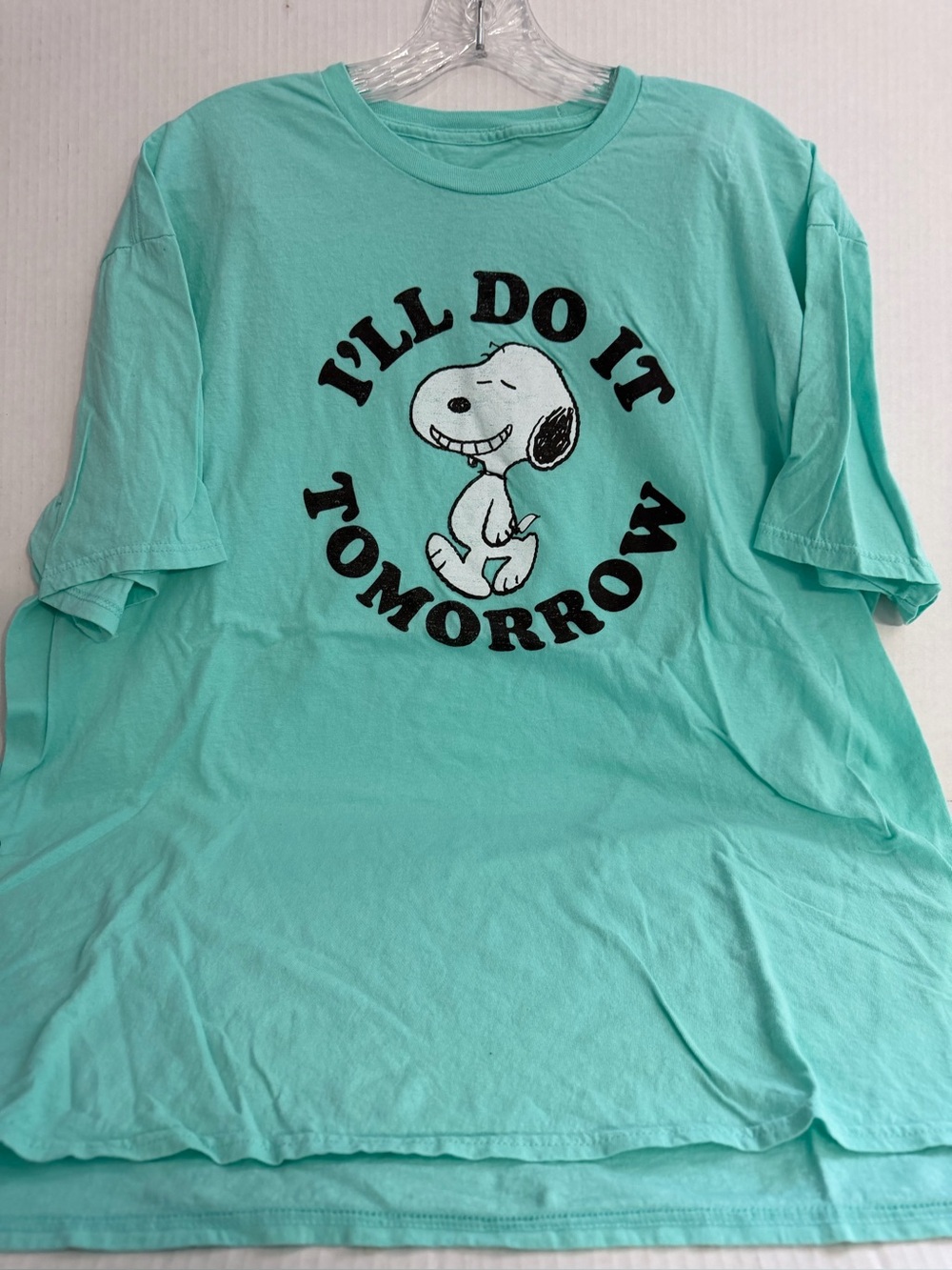 Peanuts Hybrid Snoopy 'I'll Do It Tomorrow' Ladies Tee